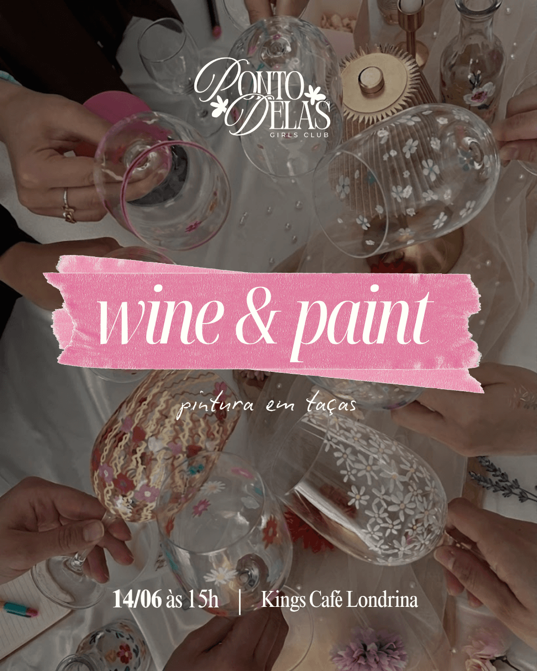 Banner do evento Wine & Paint